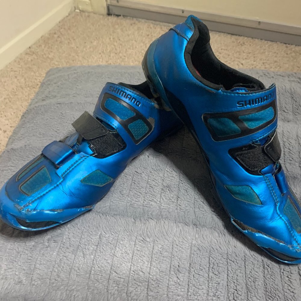 Shimano XC-90 Sapphir Blue Carbon Fiber Cycle Shoe